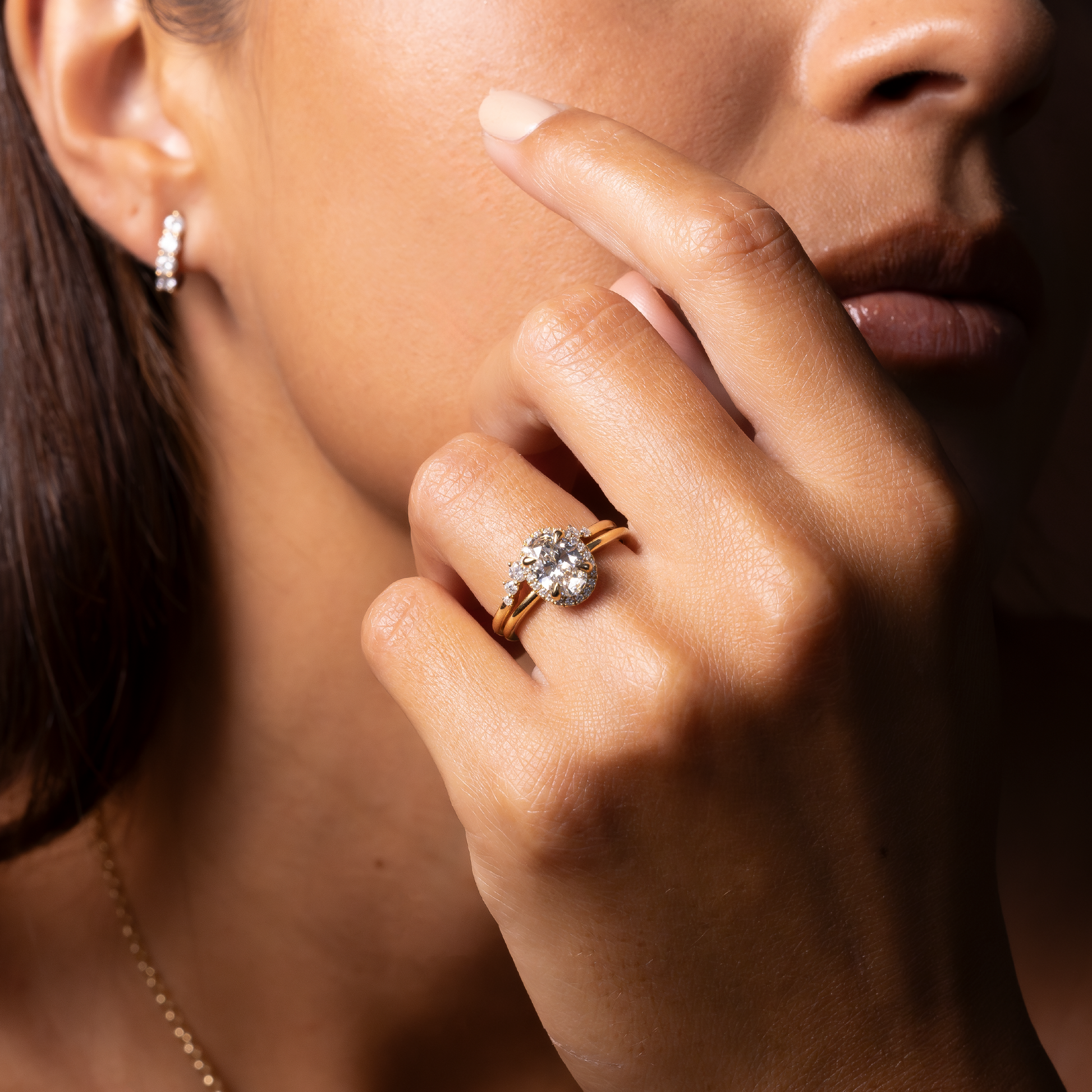 Solitaire-Oval Lab Grown Diamond Engagement Ring