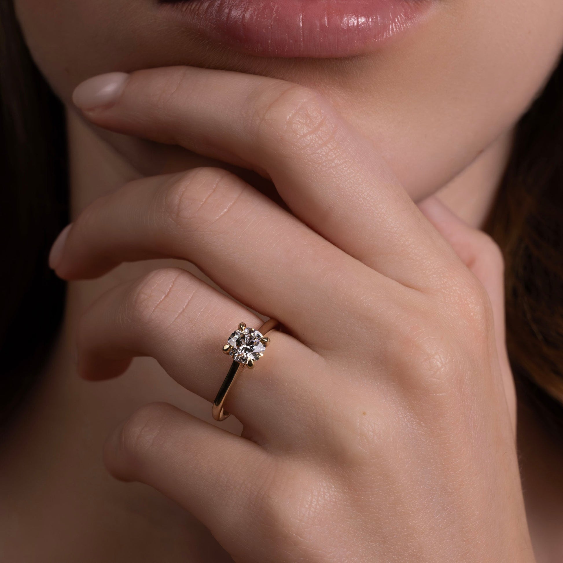 Solitaire-Oval Lab Grown Diamond Engagement Ring