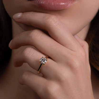 Solitaire-Oval Lab Grown Diamond Engagement Ring