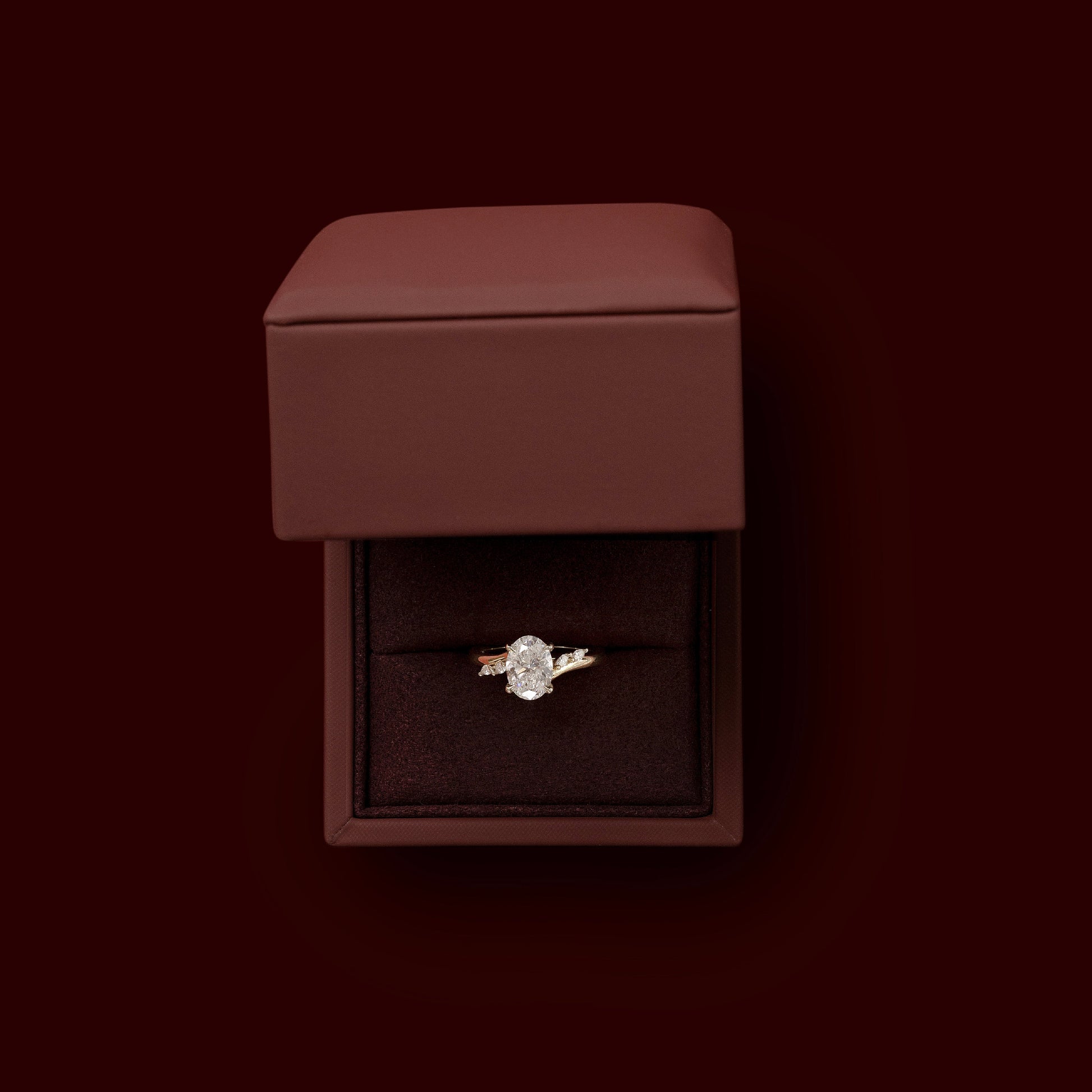 Solitaire-Oval Lab Grown Diamond Engagement Ring