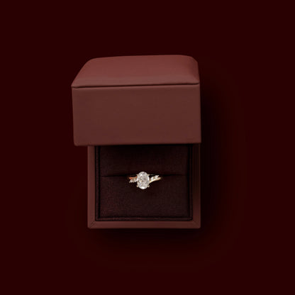 Solitaire-Oval Lab Grown Diamond Engagement Ring