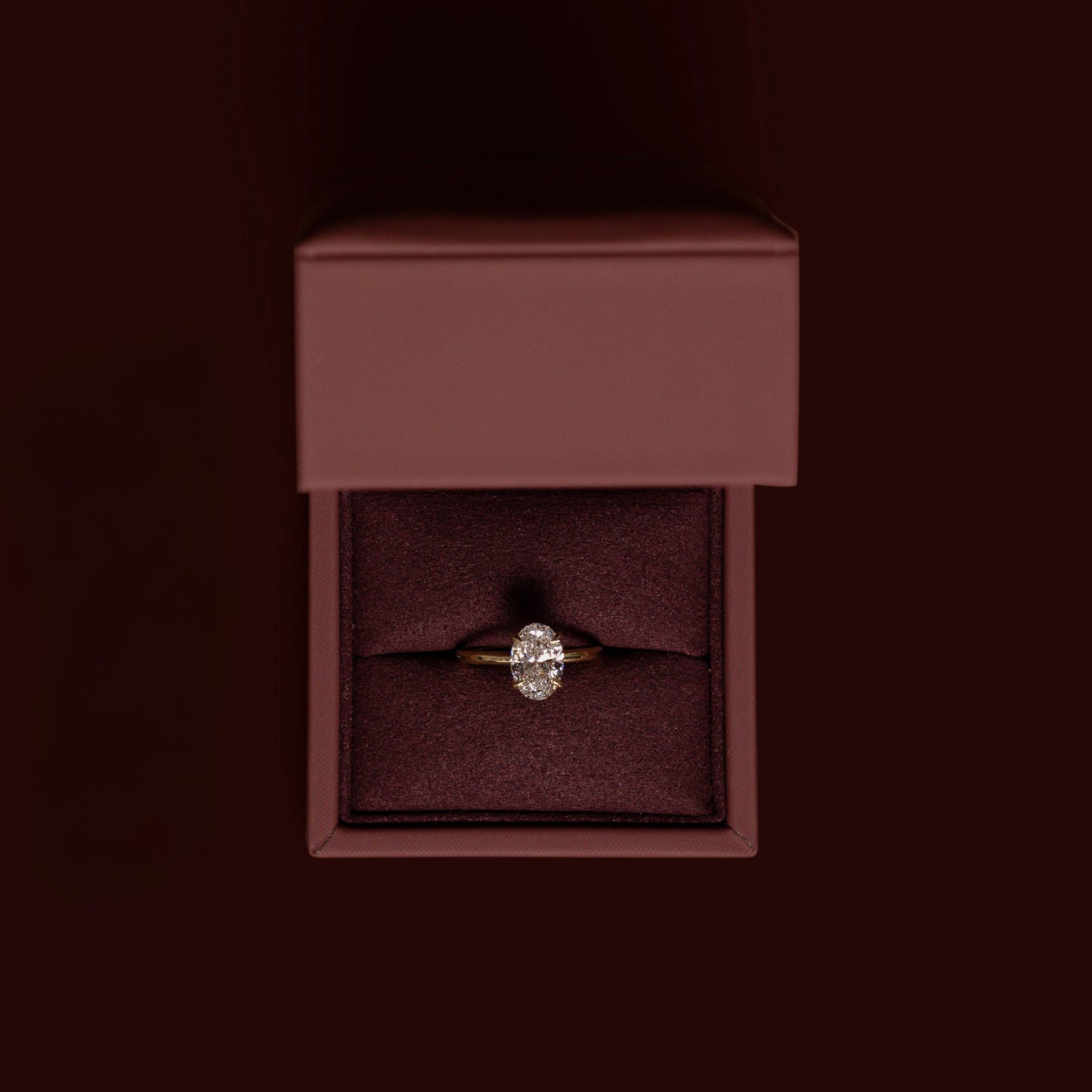 Solitaire-Oval Lab Grown Diamond Engagement Ring