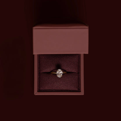 Solitaire-Oval Lab Grown Diamond Engagement Ring