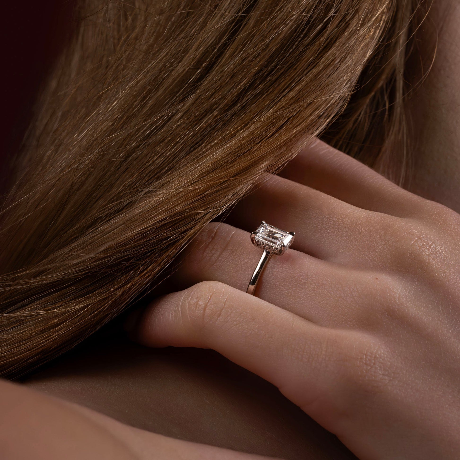 Solitaire-Oval Lab Grown Diamond Engagement Ring