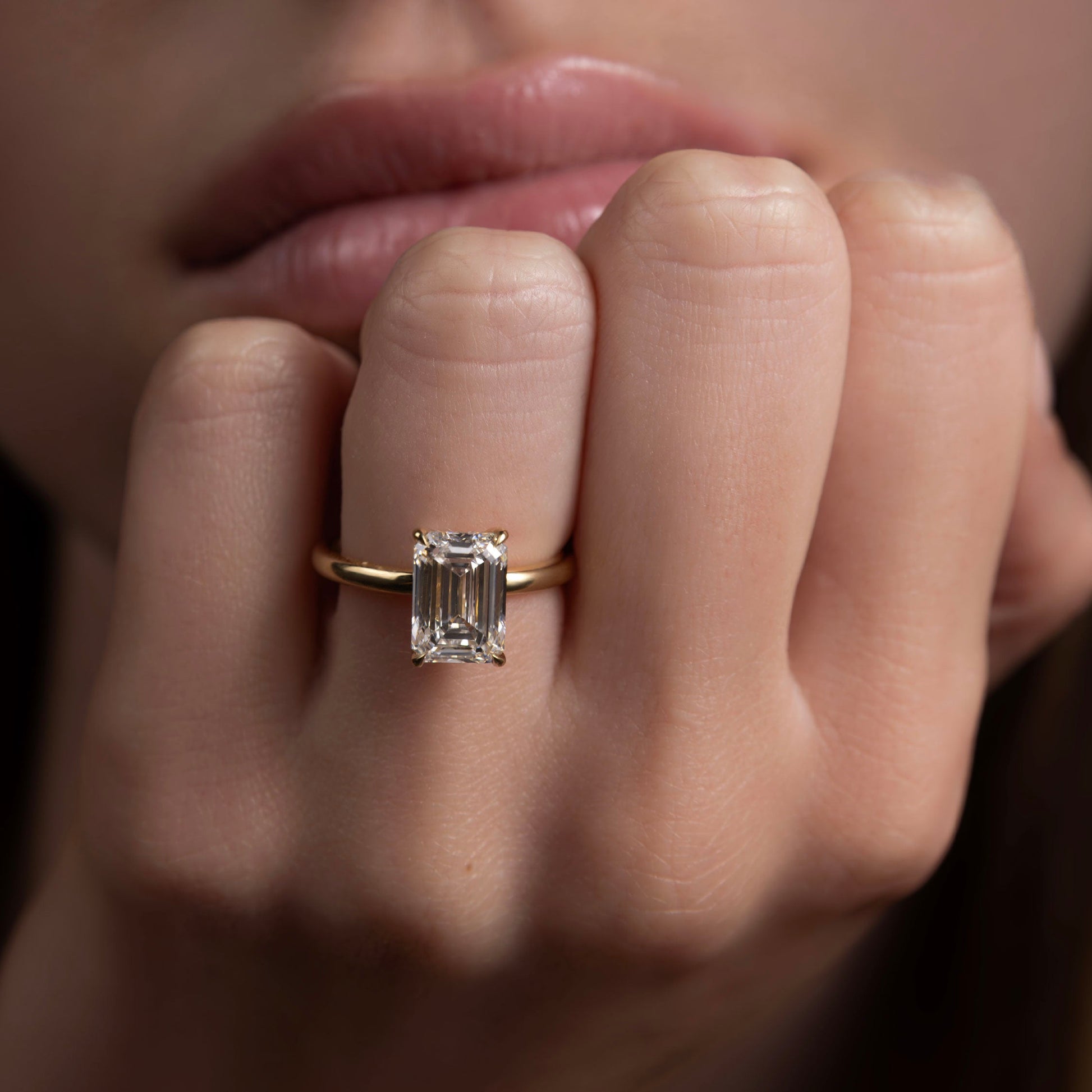 Solitaire-Oval Lab Grown Diamond Engagement Ring