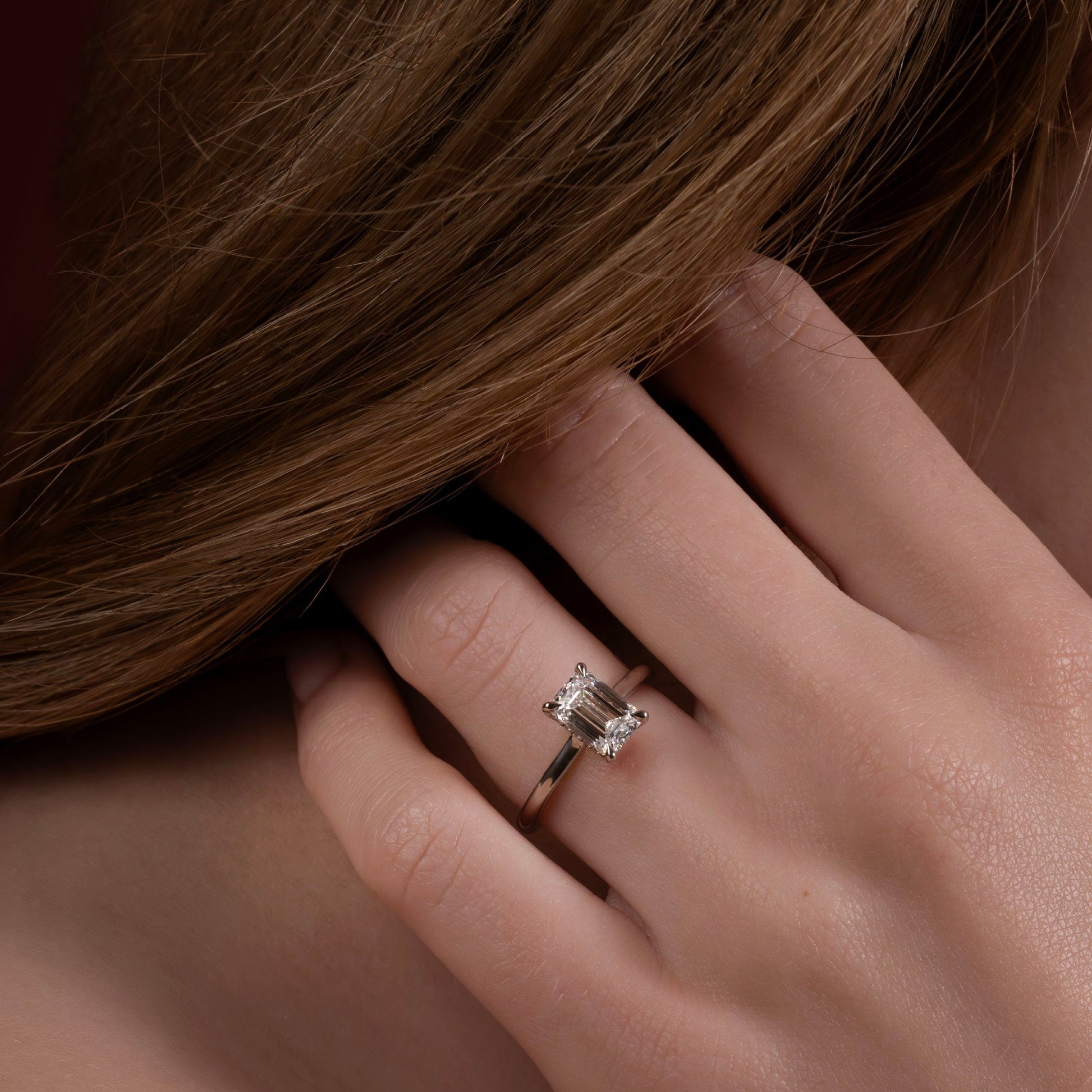 Solitaire-Oval Lab Grown Diamond Engagement Ring