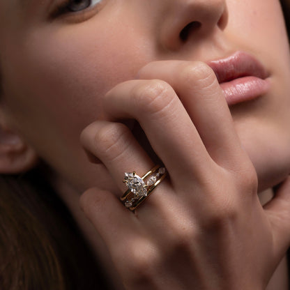 Solitaire-Oval Lab Grown Diamond Engagement Ring
