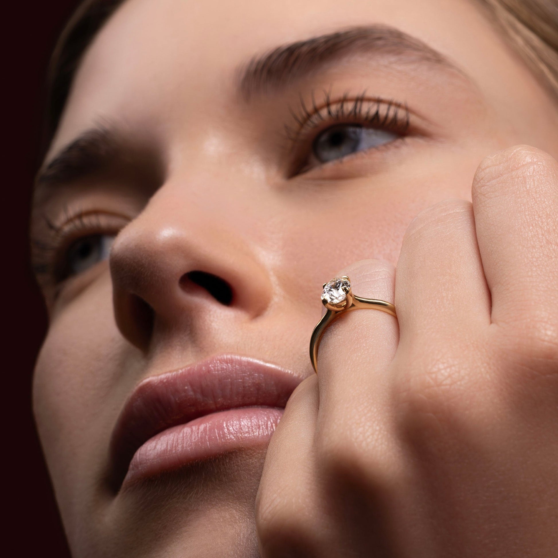 Solitaire-Oval Lab Grown Diamond Engagement Ring