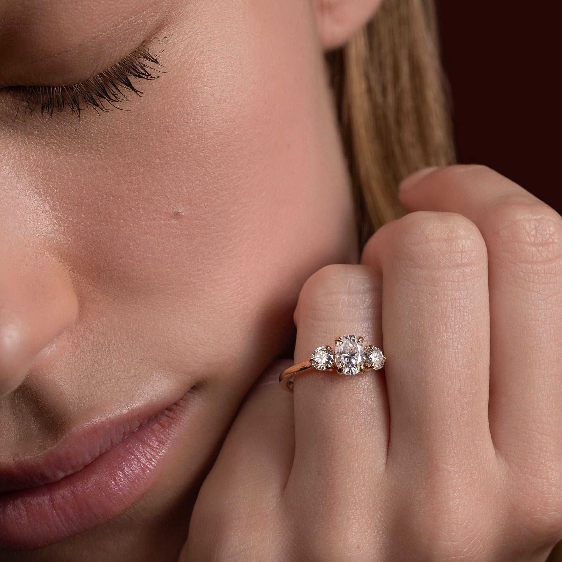 Solitaire-Oval Lab Grown Diamond Engagement Ring
