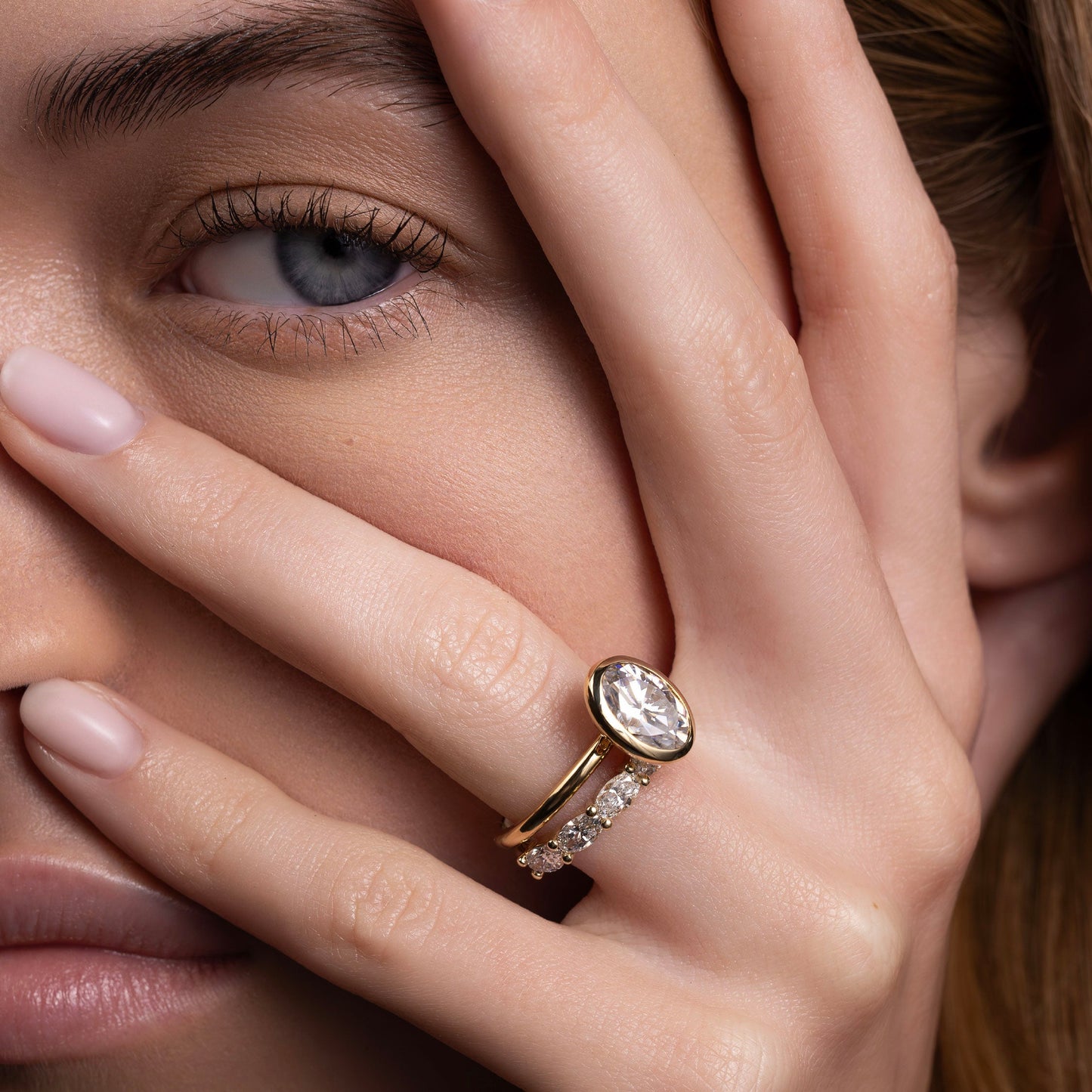 Solitaire-Oval Lab Grown Diamond Engagement Ring