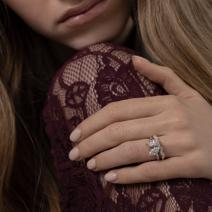 Toi Et Moi-Marquise & Marquise Lab Grown Diamond Engagement Ring
