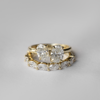 Toi Et Moi-Oval & Oval Lab Grown Diamond Engagement Ring