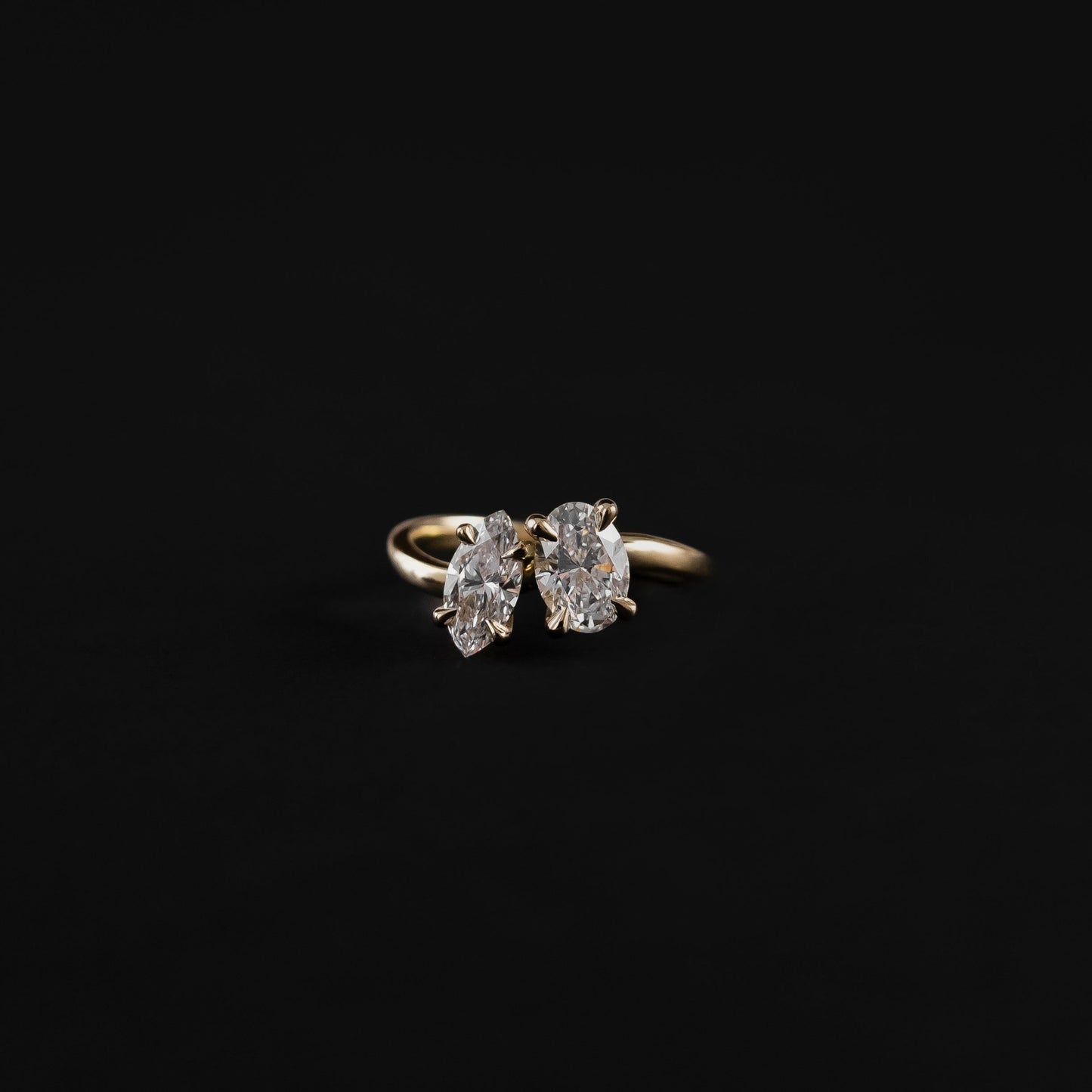 Toi Et Moi-Oval & Marquise Lab Grown Diamond Engagement Ring