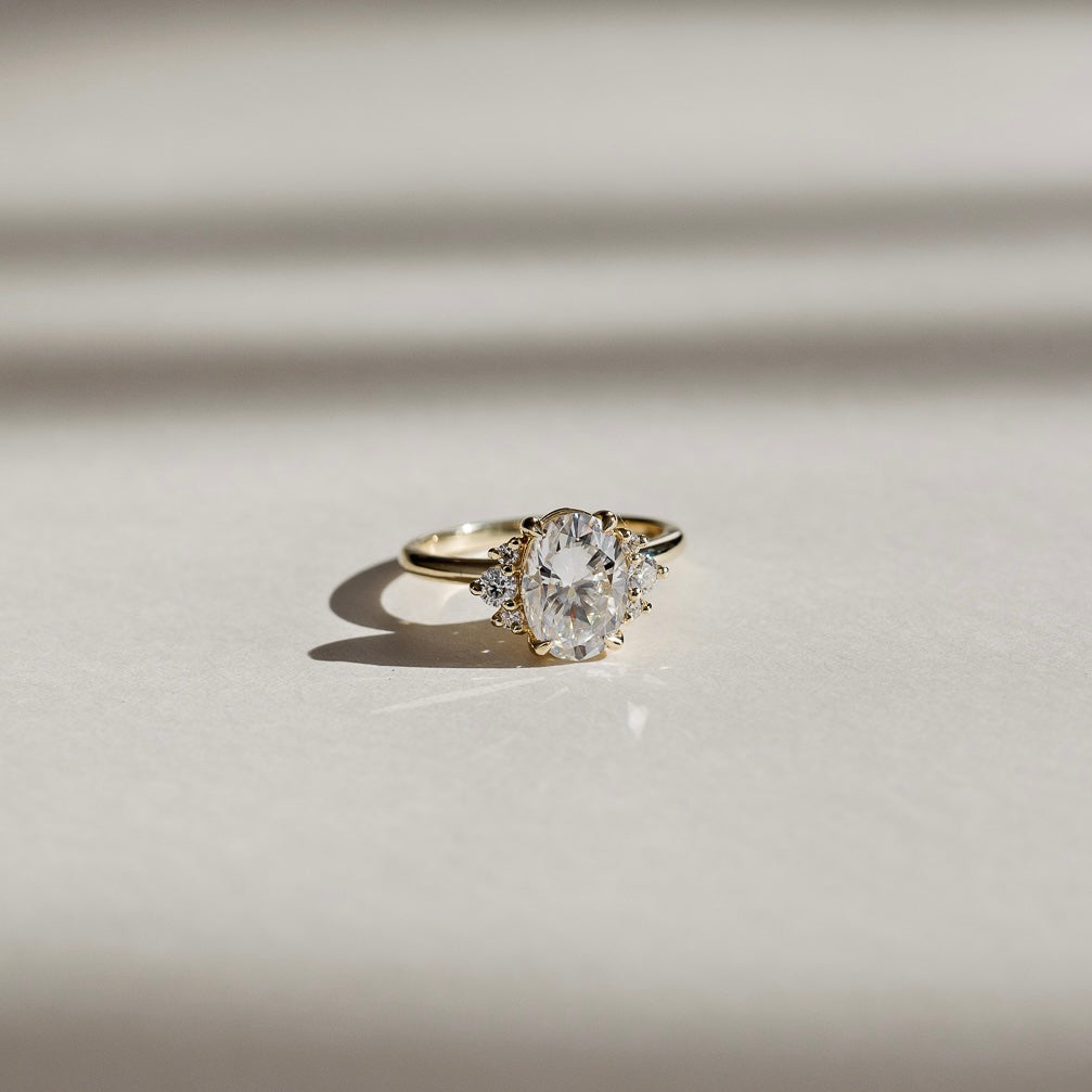 Solitaire-Oval Lab Grown Diamond Engagement Ring