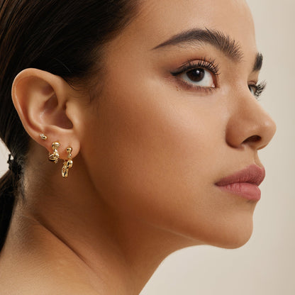 Elegant 0.40 TCW Pear Lab-Grown Diamond Knot Stud Earrings 2
