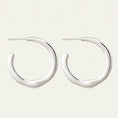 Load image into Gallery viewer, Elegant Silver Twist Hoop Earrings
