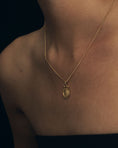 Load image into Gallery viewer, Golden Radiance Round Pendant Necklace
