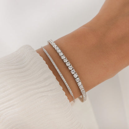Exquisite 1 TCW Round Lab-Grown Diamond Tennis Bracelet 5