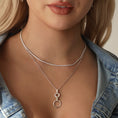 Load image into Gallery viewer, Elegant 2 TCW Round Lab-Grown Diamond Tennis Necklace
