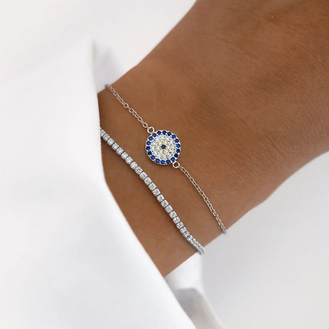 0.6 TCW Round Lab-Grown Diamond Tennis Bracelet