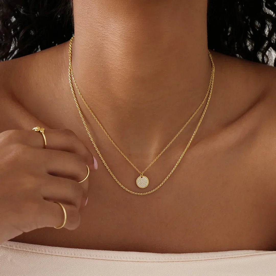 Elegant Gold Rope Chain Necklace