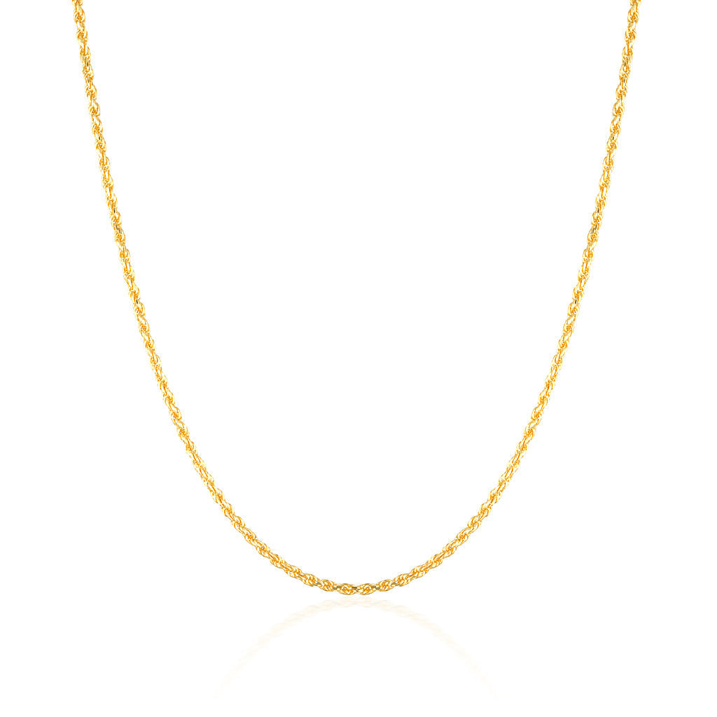 Elegant Gold Rope Chain Necklace