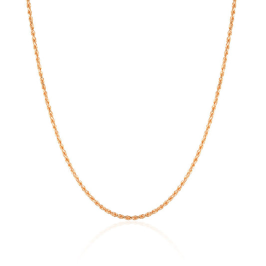 Elegant Gold Rope Chain Necklace