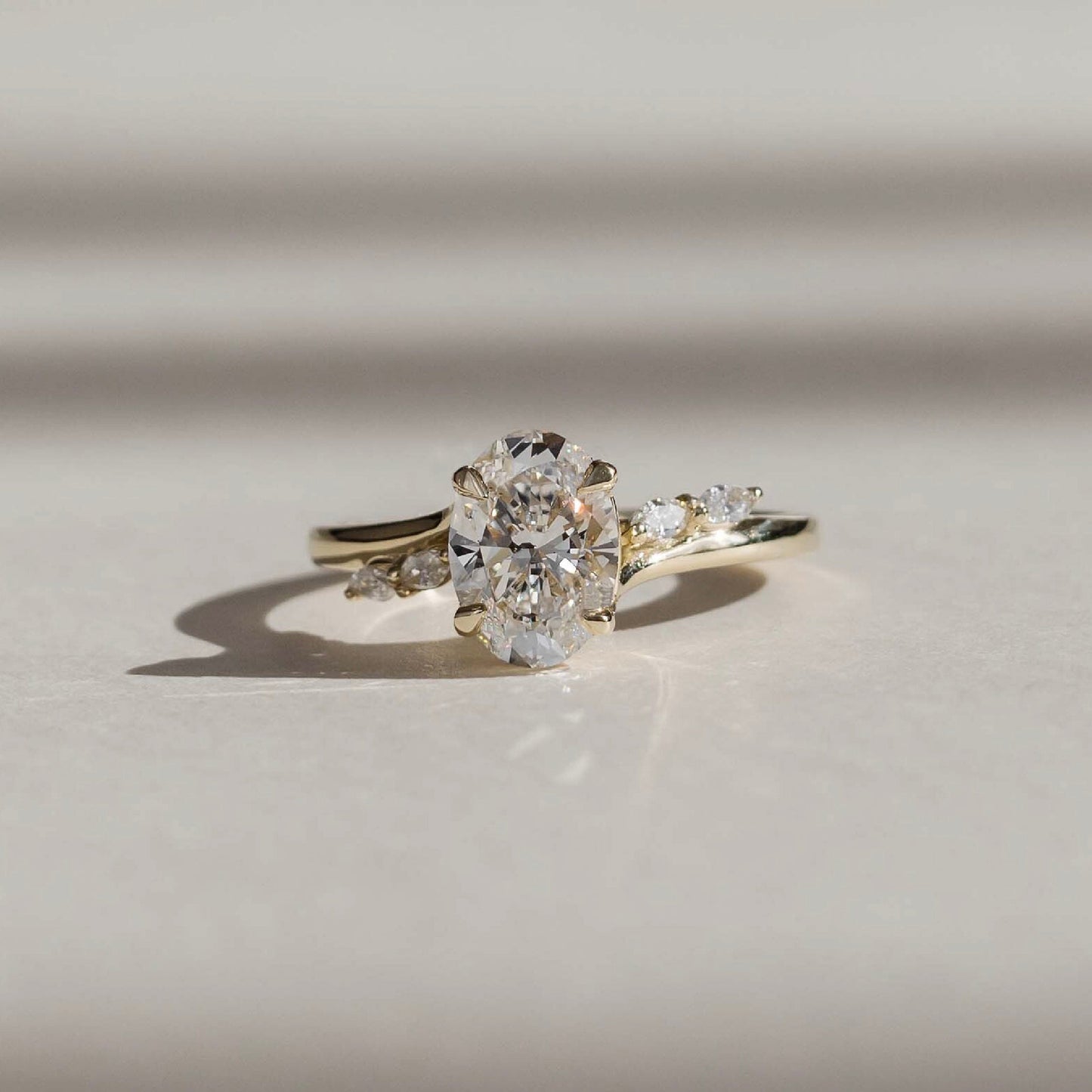 Solitaire-Oval Lab Grown Diamond Engagement Ring