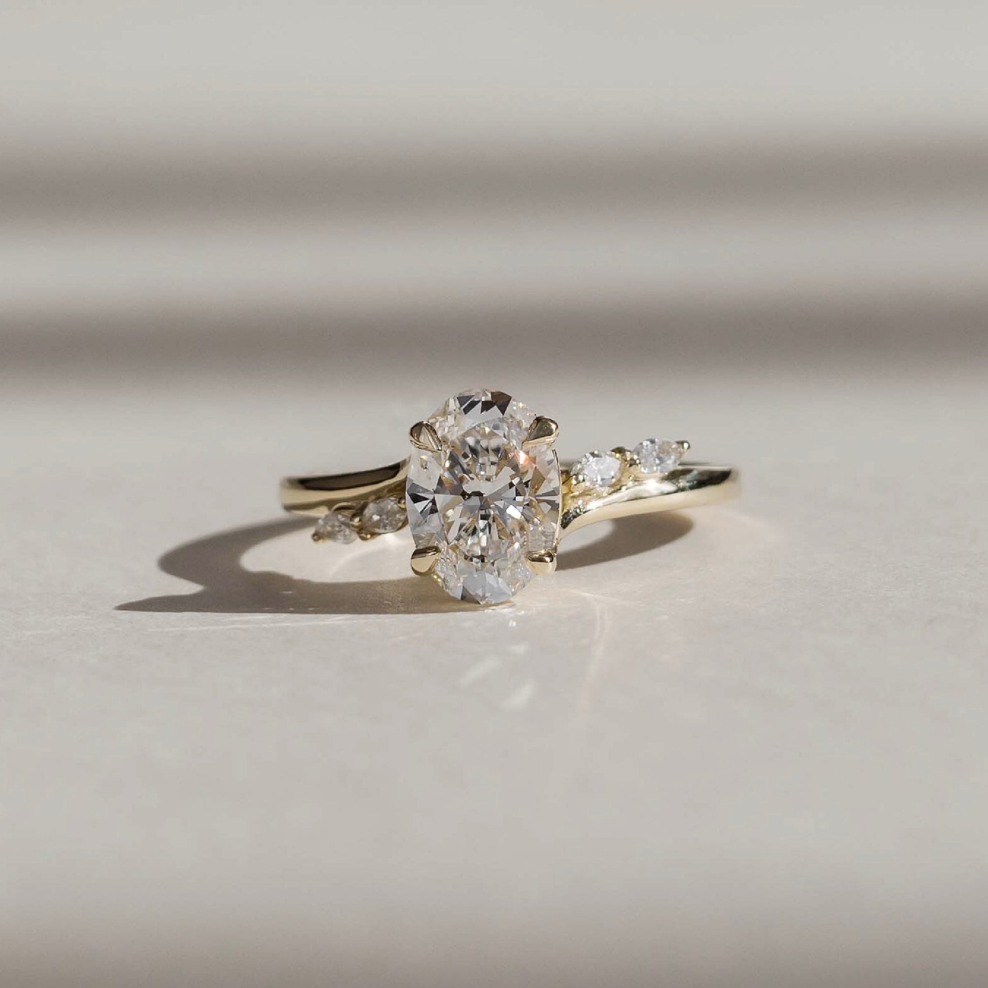 Solitaire-Oval Lab Grown Diamond Engagement Ring