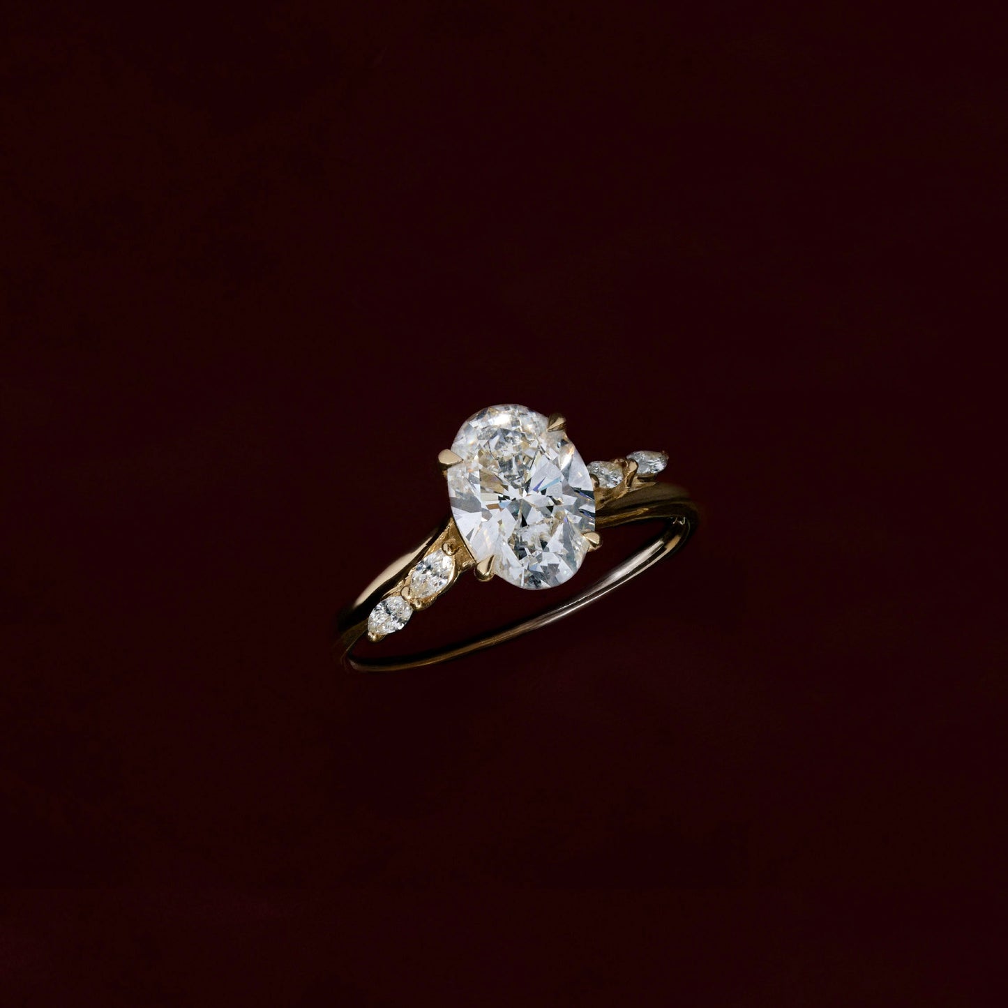 Solitaire-Oval Lab Grown Diamond Engagement Ring