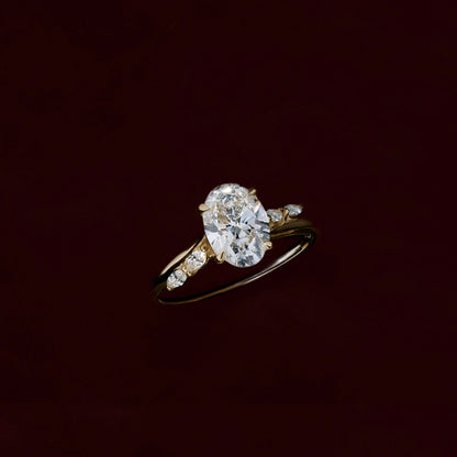 Solitaire-Oval Lab Grown Diamond Engagement Ring