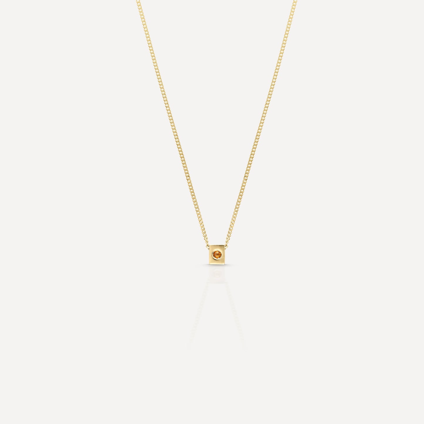 Elegant 0.20 TCW Round Green Topaz Gold Pendant Necklace 8