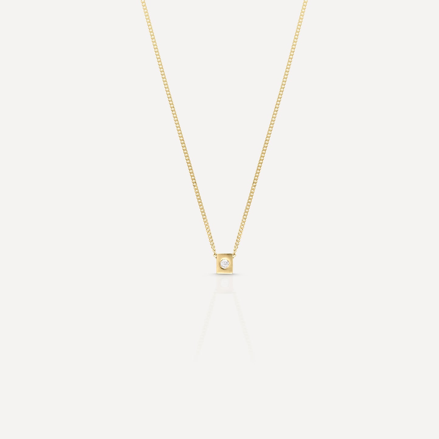Elegant 0.20 TCW Round Green Topaz Gold Pendant Necklace 9