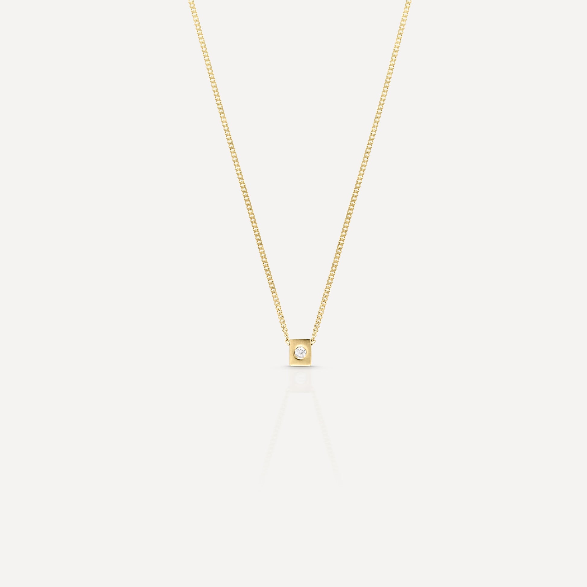 Elegant 0.20 TCW Round Green Topaz Gold Pendant Necklace 9
