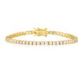 Load image into Gallery viewer, 1 Carat Round Lab-Grown Diamond Tennis Bracelet in Elegant Yellow Gold
