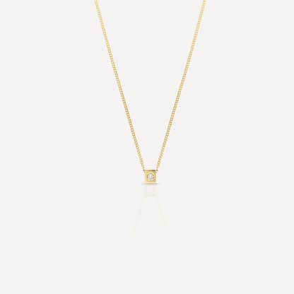 Elegant 0.20 TCW Round Green Topaz Gold Pendant Necklace 4