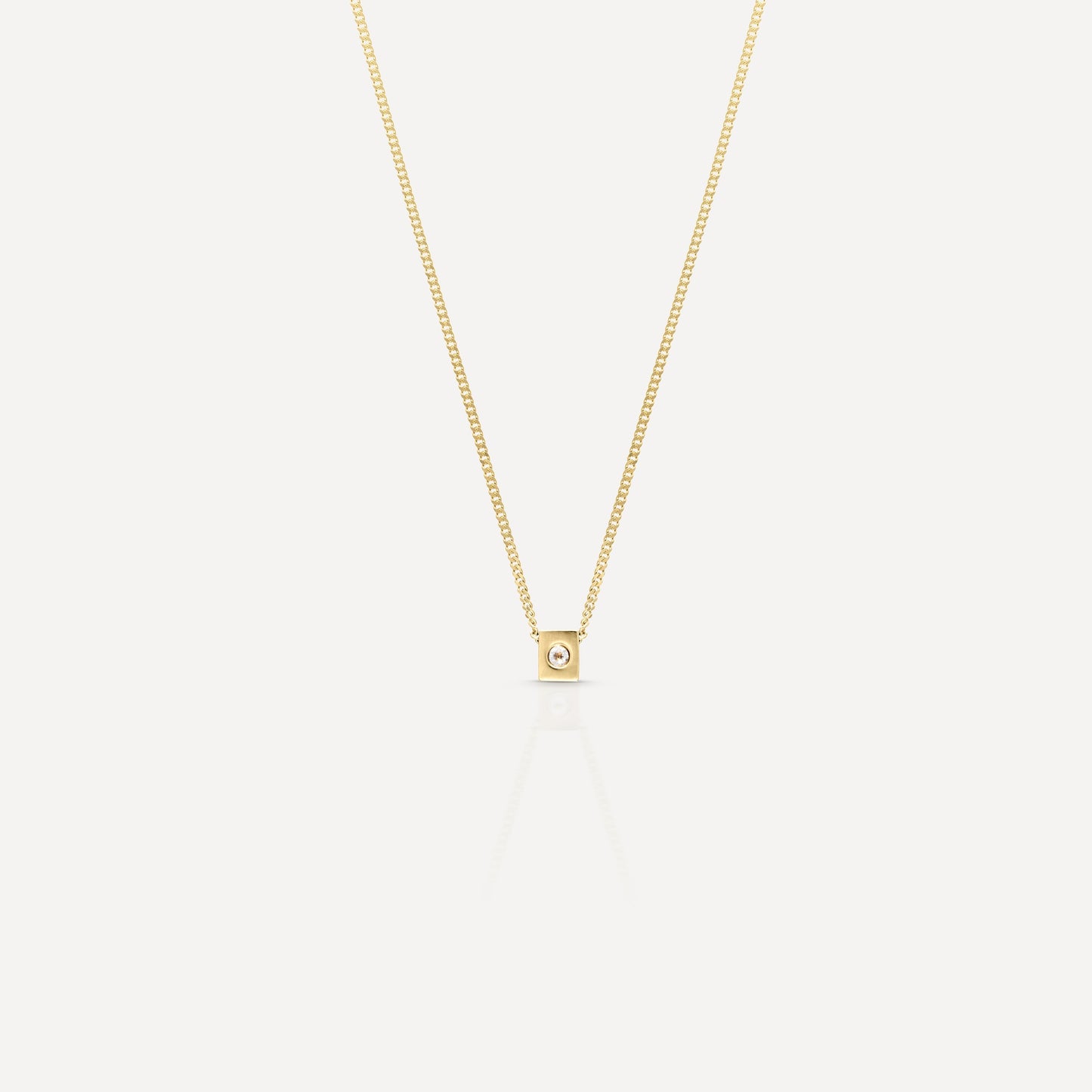 Elegant 0.20 TCW Round Green Topaz Gold Pendant Necklace 10