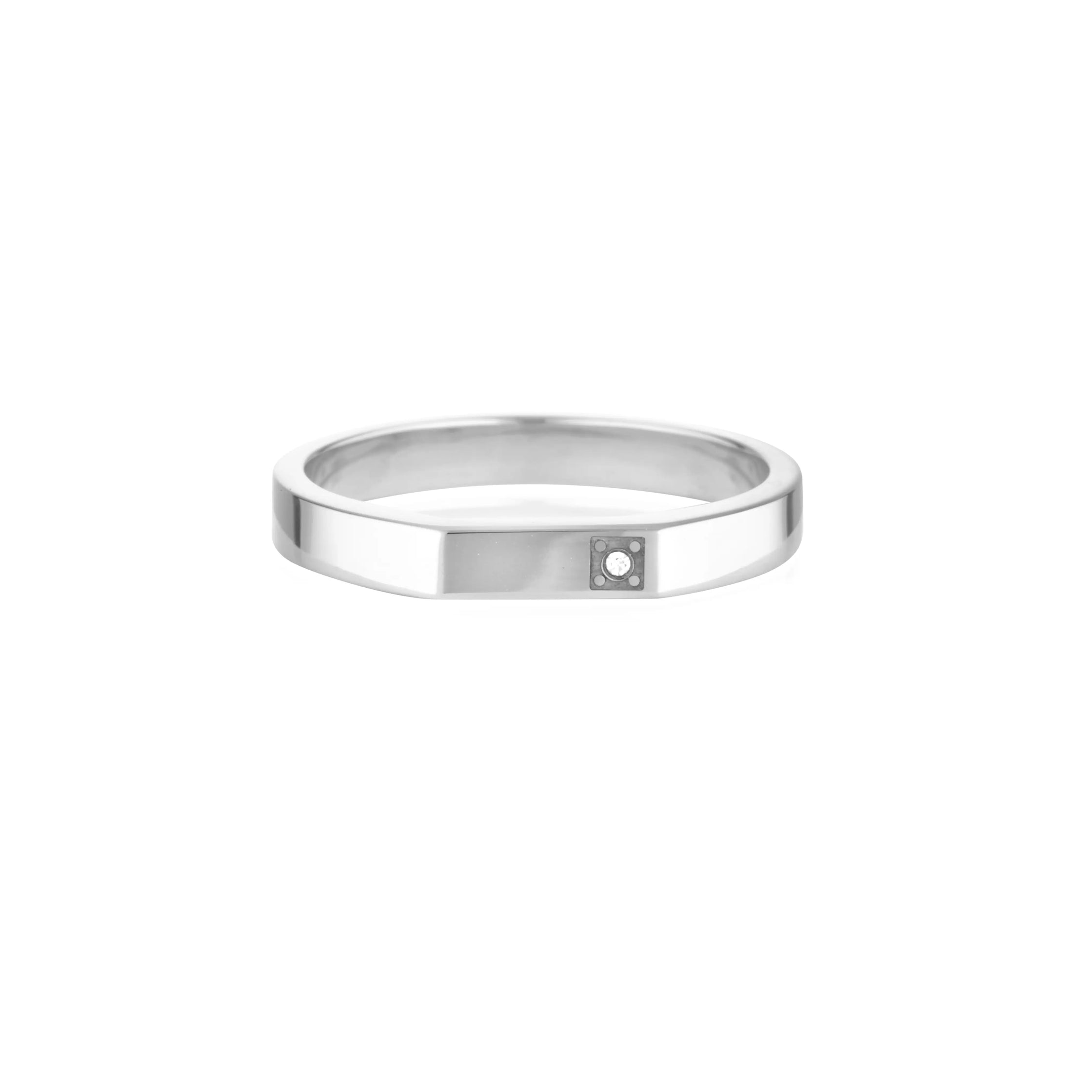 Elegant 0.03 CT Round Lab-Grown Diamond Wedding Band