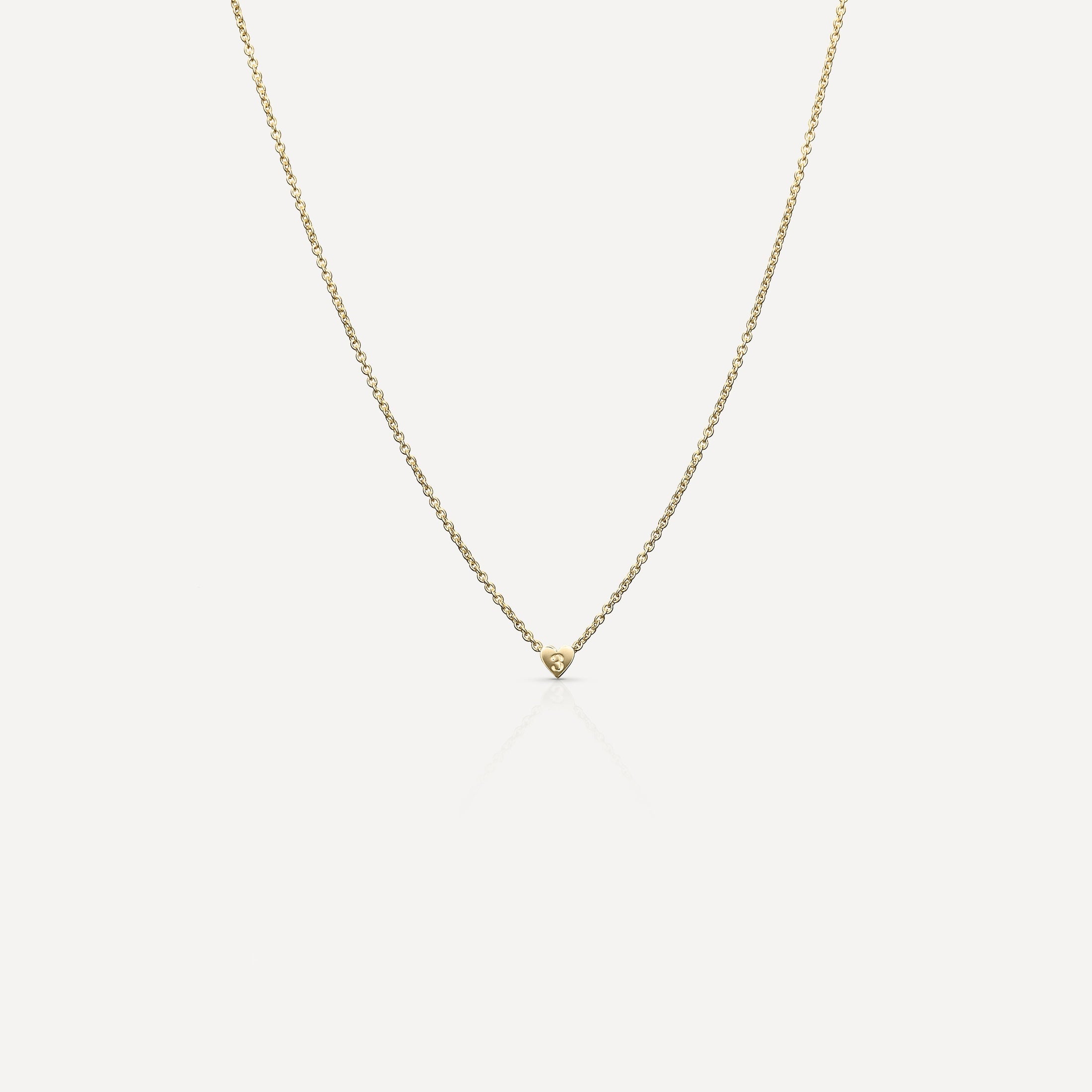 Delicate Heart Charm Gold Necklace