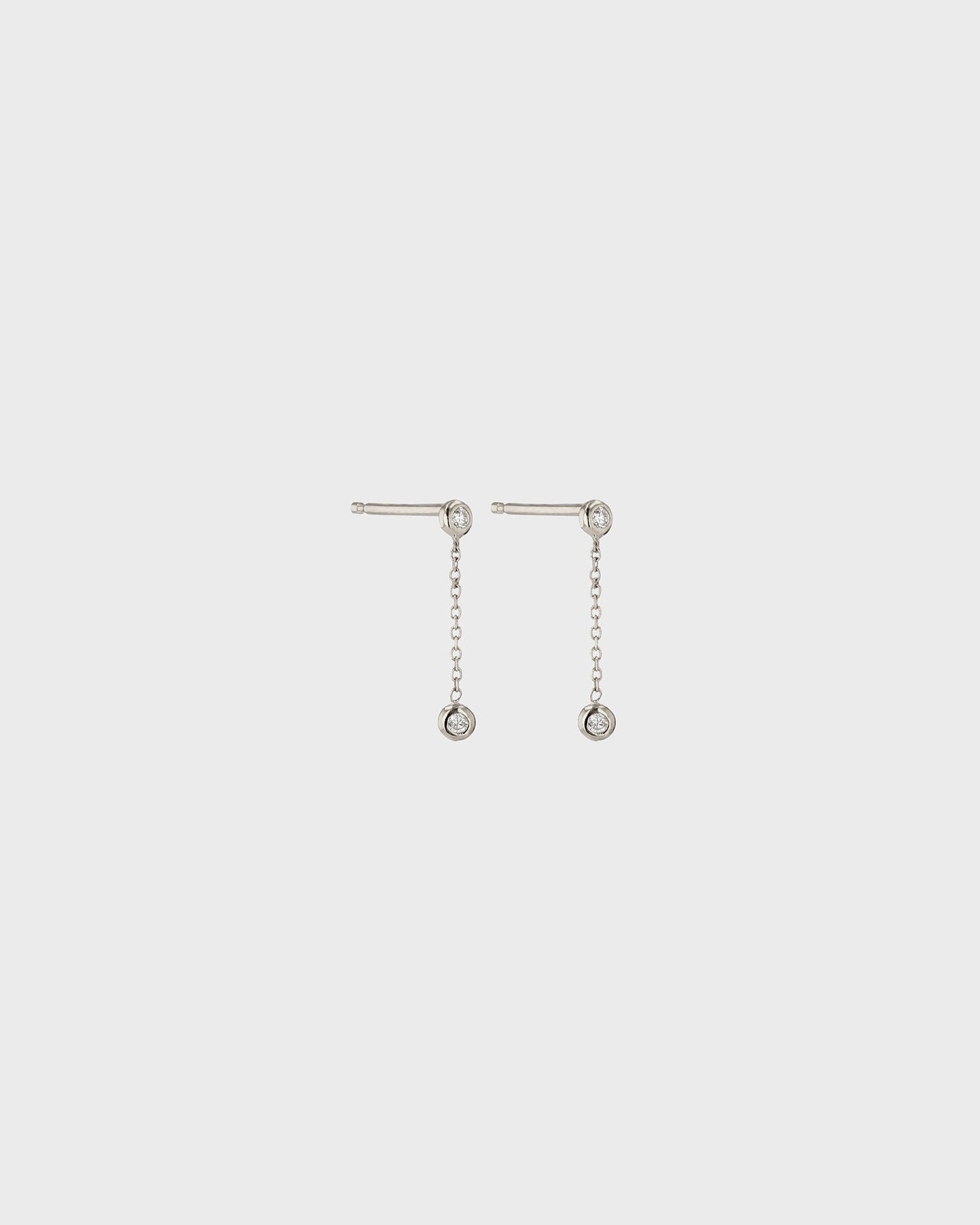 Radiant Round Lab Grown Diamond Drop Earrings 2