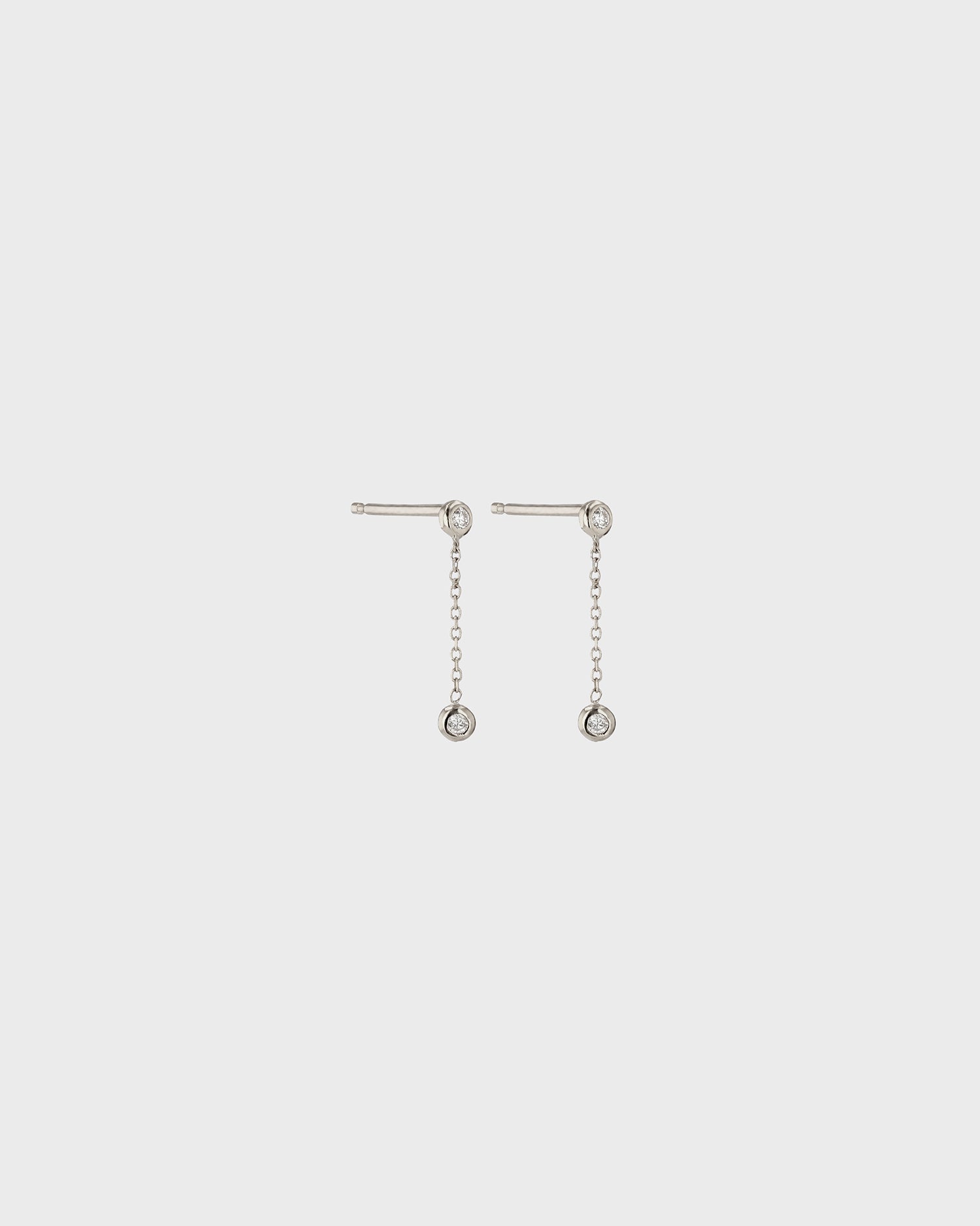 Radiant Round Lab Grown Diamond Drop Earrings 2