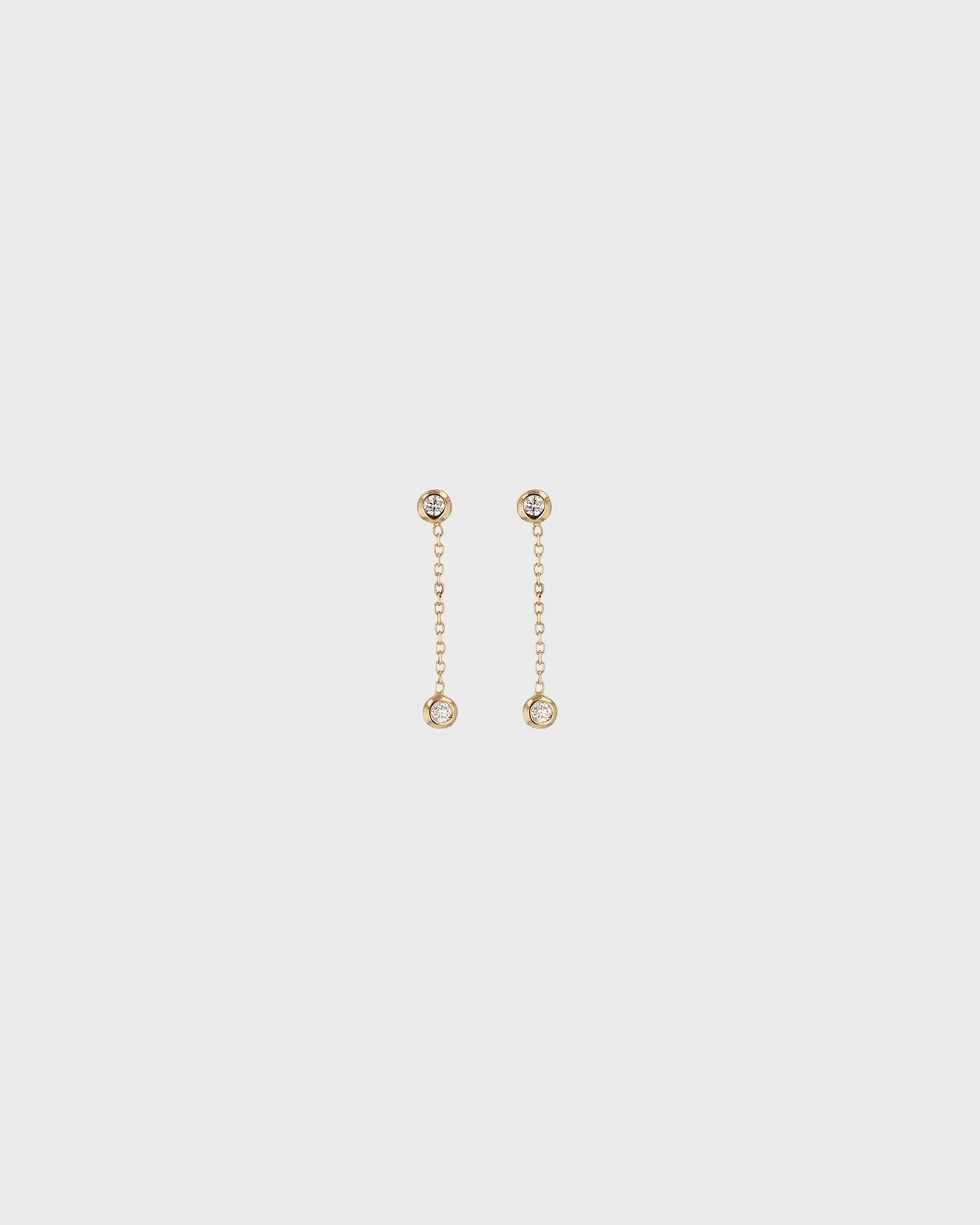 Radiant Round Lab Grown Diamond Drop Earrings 6