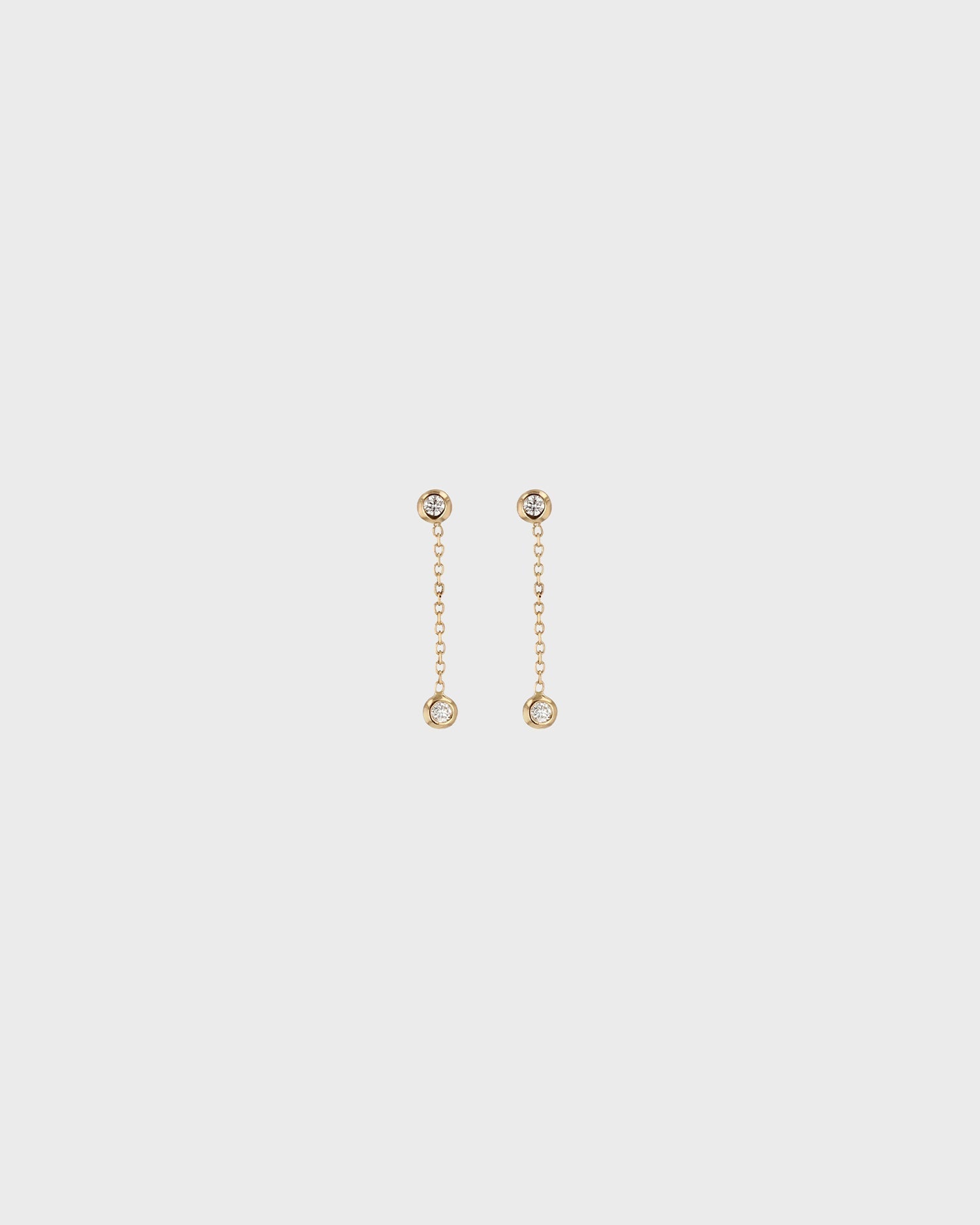 Radiant Round Lab Grown Diamond Drop Earrings 6
