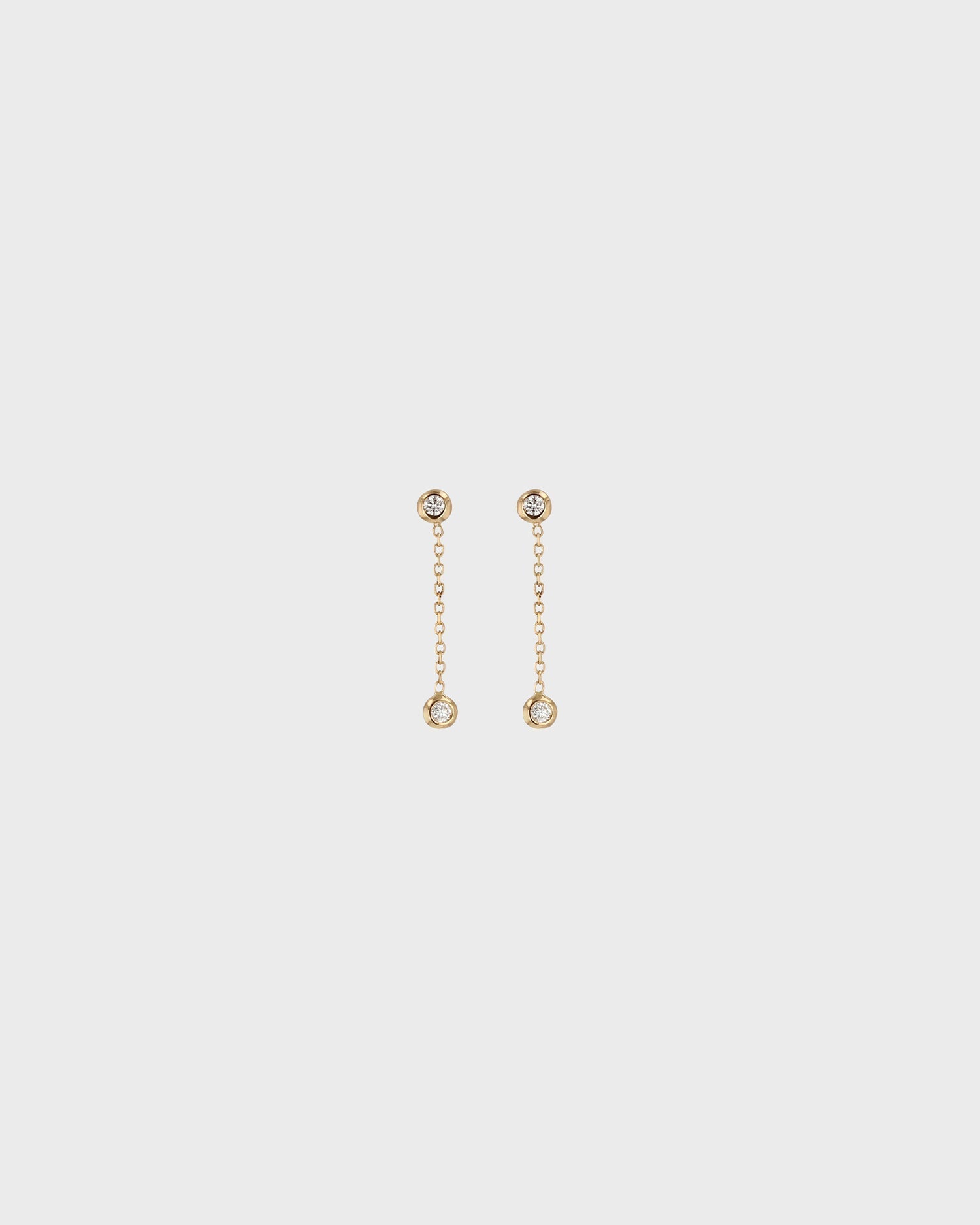 Radiant Round Lab Grown Diamond Drop Earrings