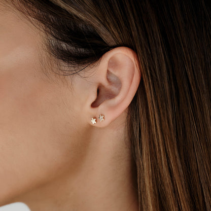 Delicate Blossom Petite Stud Earrings 1