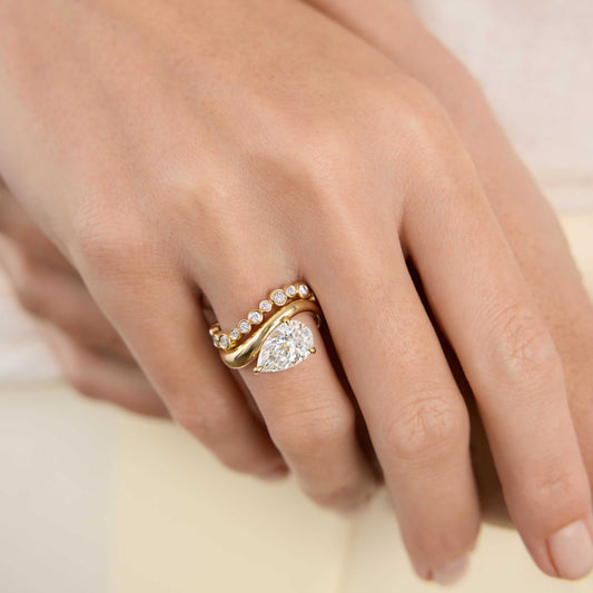 Hidden Halo-1.5 CT Round Lab Grown Diamond Engagement Ring