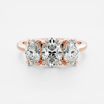 Solitaire-Oval Lab Grown Diamond Engagement Ring