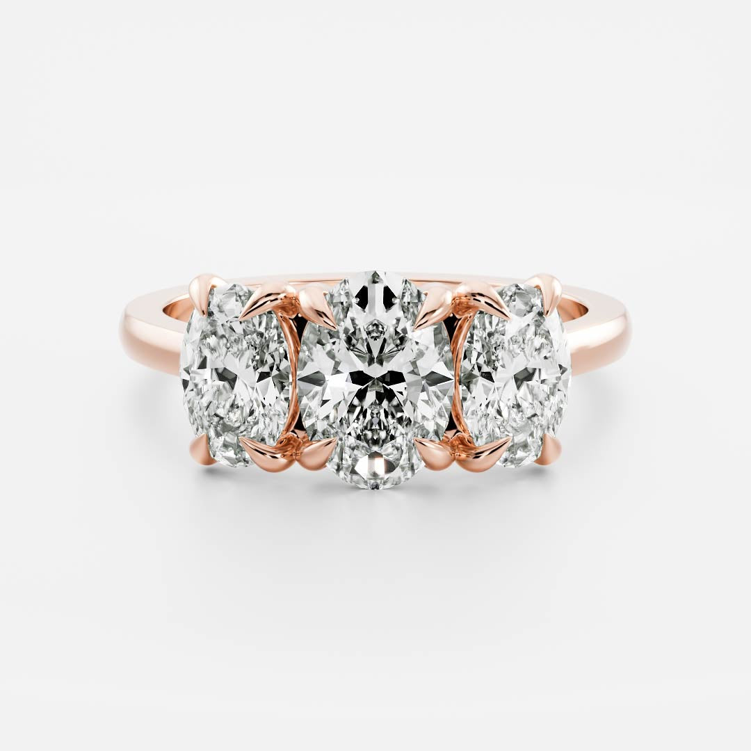 Solitaire- 1.0 CT Oval Moissanite Engagement Ring