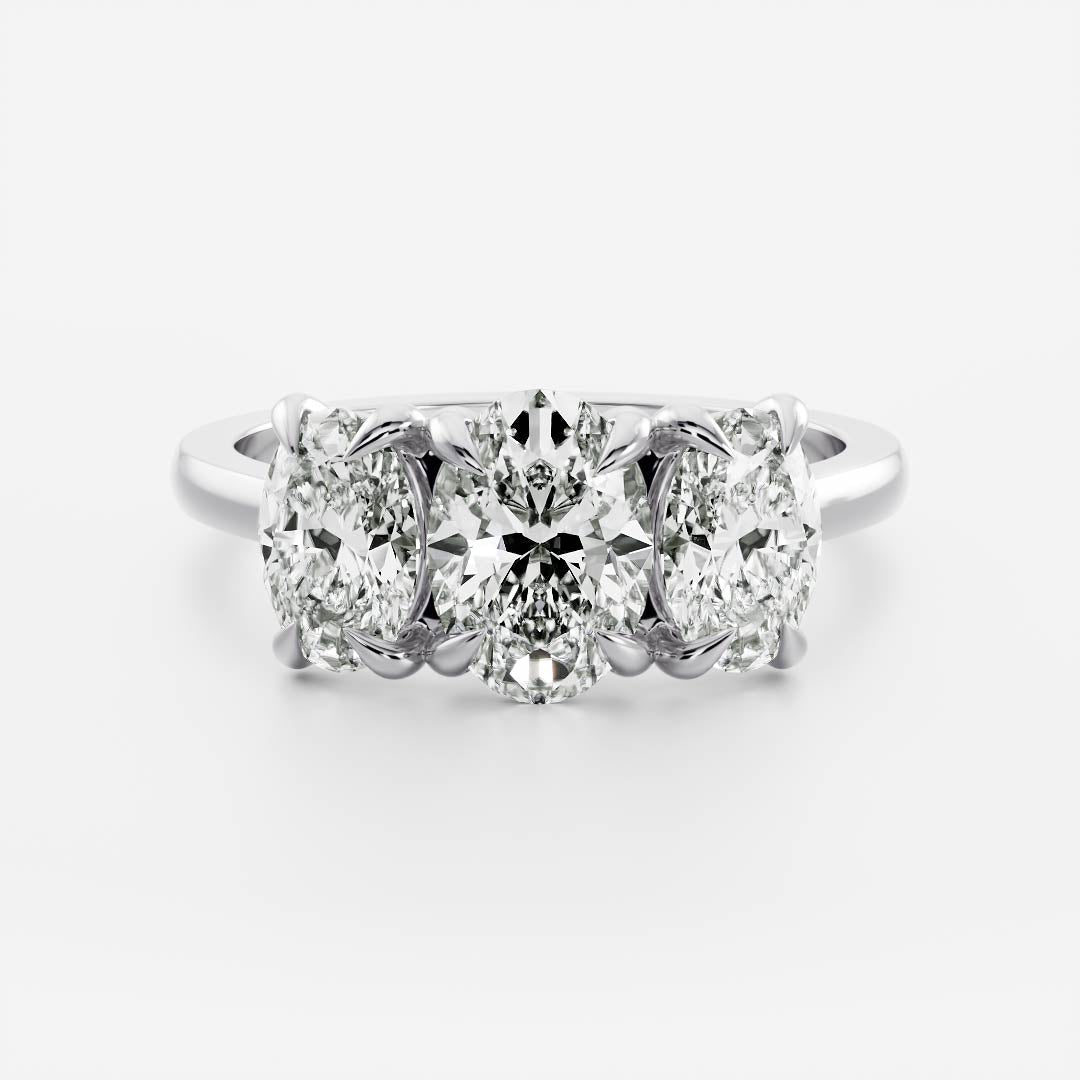 Solitaire-Oval Lab Grown Diamond Engagement Ring