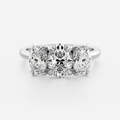 Solitaire- 1.0 CT Oval Moissanite Engagement Ring